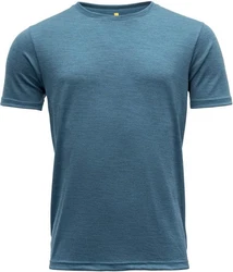 Devold T-Shirt EIKA Tee Blau/Türkis/Grau/Hellblau