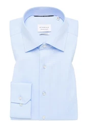 Eterna Hemd Weiß/Braun/Creme