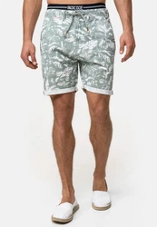 Indicode Chinoshorts Brayan Dunkelgrün/Mintgrün/Weiß/Grün