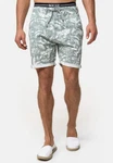 Indicode Chinoshorts Brayan Dunkelgrün/Mintgrün/Weiß/Grün