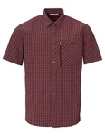 VAUDE Kurzarmhemd Mens Seiland Shirt III Dunkelrot/Bordeaux/Braun/Rot