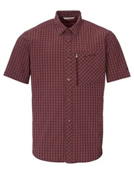 VAUDE Kurzarmhemd Mens Seiland Shirt III Dunkelrot/Bordeaux/Braun/Rot