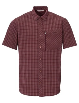 VAUDE Kurzarmhemd Mens Seiland Shirt III Dunkelrot/Bordeaux/Braun/Rot
