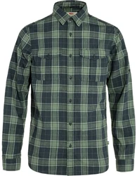Fjällräven Langarmhemd vik Travel Shirt LS Dunkelgrün/Grün