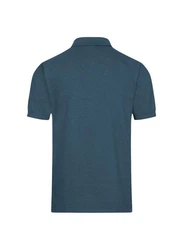 Trigema Poloshirt DELUXE Piqu blau/jeans/melange