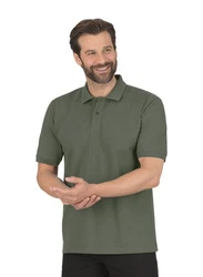 Trigema Poloshirt DELUXE Piqu Grün/Dunkelgrün/Khaki