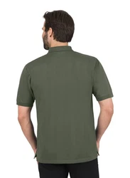 Trigema Poloshirt DELUXE Piqu Grün/Dunkelgrün/Khaki