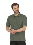 Trigema Poloshirt DELUXE Piqu Grün/Dunkelgrün/Khaki