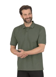 Trigema Poloshirt DELUXE Piqu Grün/Dunkelgrün/Khaki