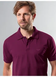 Trigema Poloshirt DELUXE Piqu rot (sangria)