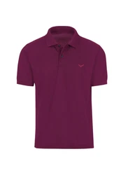 Trigema Poloshirt DELUXE Piqu rot (sangria)