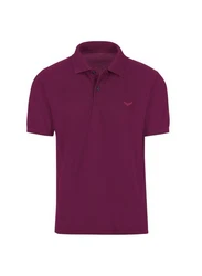 Trigema Poloshirt DELUXE Piqu rot (sangria)