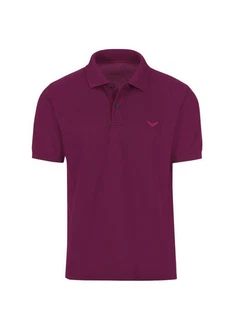 Trigema Poloshirt DELUXE Piqu rot (sangria)