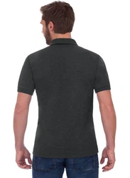 Trigema Poloshirt DELUXE Piqu grau (anthrazit, melange)