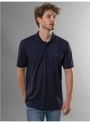 Trigema Poloshirt DELUXE Piqu blau (navy)