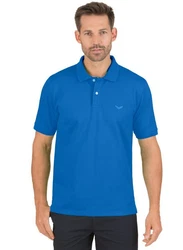 Trigema Poloshirt DELUXE Piqu Hellblau/Blau/Dunkelblau