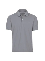Trigema Poloshirt DELUXE Piqu Grau/Hellgrau/Dunkelgrau