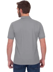Trigema Poloshirt DELUXE Piqu Grau/Hellgrau/Dunkelgrau