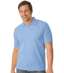 Trigema Poloshirt DELUXE Piqu Hellblau/Blau