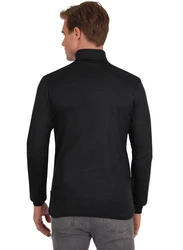 Trigema Rollkragenshirt Langarm Ski- und Sport-Rollkragenpullover Schwarz