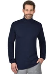 Trigema Rollkragenshirt Langarm Ski- und Sport-Rollkragenpullover Dunkelblau
