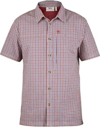 Fjällräven Kurzarmhemd Svante Dunkelrot/Rot/Braun