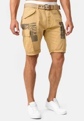 Indicode Cargoshorts Jaramillo Beige/Khaki/Braun/Gelb