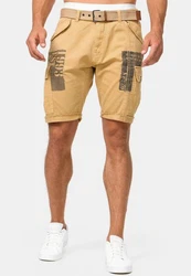 Indicode Cargoshorts Jaramillo Beige/Khaki/Braun/Gelb