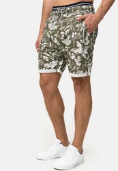 Indicode Chinoshorts Brayan Dunkelgrün/Grün