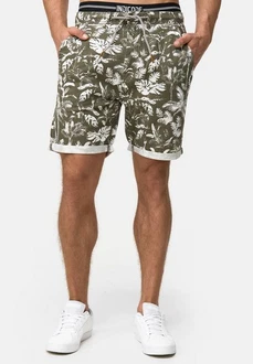 Indicode Chinoshorts Brayan Dunkelgrün/Grün