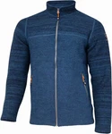 Ivanhoe of Sweden Wolljacke Jon Full-Zip Dunkelblau/Hellblau/Blau