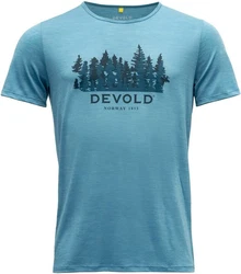 Devold T-Shirt Ornakken Forest Man Tee Hellblau/Blau/Türkis