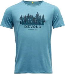 Devold T-Shirt Ornakken Forest Man Tee Hellblau/Blau/Türkis