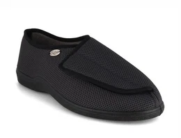 Wohltat moderne Verbandschuhe fr Herren Ein-Schnaller, klett, tuffe Hausschuh elastisch