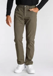 Man's World Dehnbund-Hose Stretch Khaki/Dunkelgrün