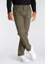 Man's World Dehnbund-Hose Stretch Khaki/Dunkelgrün