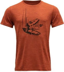 Devold T-Shirt Straumane Man Tee Rot/Orange