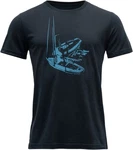 Devold T-Shirt Straumane Man Tee Dunkelblau/Blau/Dunkelgrau/Hellblau