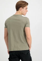 Alpha Industries Rundhalsshirt Basic T Dunkelgrün/Khaki