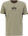 Alpha Industries Rundhalsshirt Basic T Dunkelgrün/Khaki