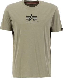 Alpha Industries Rundhalsshirt Basic T Dunkelgrün/Khaki