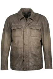 Lederjacke Lederjacke Lamm Nappa Vintage-Effekt