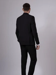 Hirschthal Anzug Herren Business Regular Fit Schwarz/Rot