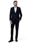 Hirschthal Anzug Herren Business Regular Fit Dunkelblau/Hellblau/Blau