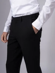 Hirschthal Anzugsakko Herren 2-Knopf Sakko Regular-Fit Schwarz/Weiß/Grau