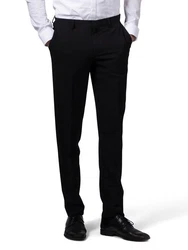 Hirschthal Anzugsakko Herren 2-Knopf Sakko Regular-Fit Schwarz/Weiß/Grau