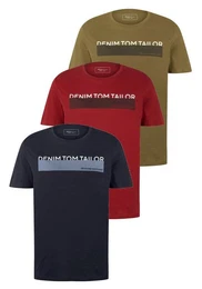T-Shirt (Packung, 3-tlg) in verschiedenen Farben