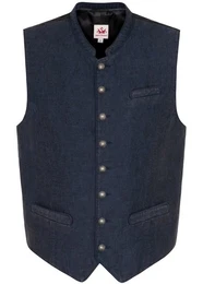 Trachtenweste Pinto in Jeansstofflook