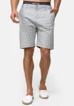 Indicode Chinoshorts Apostolis Grau/Weiß