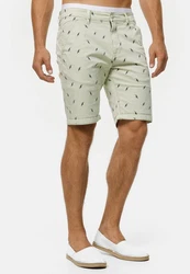 Indicode Chinoshorts Elisa Khaki/Dunkelgrün/Grün